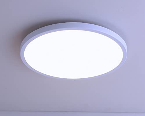 ONEGlobal MASLED 18cm 18W LED Ceiling Light Bathroom | 1620LM, 6000K Cool Daylight, 10-15m2 Coverage | Ideal for Bathroom, Kitchen, Entrance, Garage, Toilet, Office | Size:18cm x 2.2cm, 1 Pack