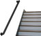 Schwarzer Treppengeländer-Handlauf – 80 cm, 1 m, 1,2 m, 2 m, 240 cm, 3 m, Wandmontage-Treppenhandlauf mit schmiedeeisernen Halterungen für Innen- und Außen-Loft-Stufen – komplettes Set ( Size : 2m )