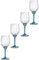 Bormioli Rocco Florian - Set di 4 bicchieri da vino bianco e spitz da 362,9 g, colore: Blu