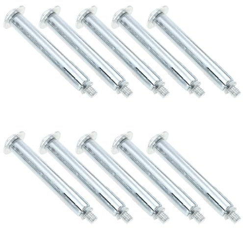Healvian 10 Pezzi Vite Di Bloccaggio a Velocità Urti Viti Bullone Punte Ancore Tappi a Bullone Fissaggio Ad Espansione Ancoraggi Per Asfalto Piedi Perno Stradale Ferro Da Stiro
