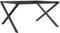 vidaXL Cast Iron Coffee Table Legs - Industrial X-Frame 70x60x43 cm for Custom Table Designs, Easy Install, Black Metal for Living Room, Office Decor