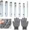 Aoyswuz 7 Stück Rohrsteckschlüssel Satz 8-19 mm Doppelsteckschlüssel für Wasserhähnen Sechskantmutter und Zündkerzen (mit PVC Handschuhe)