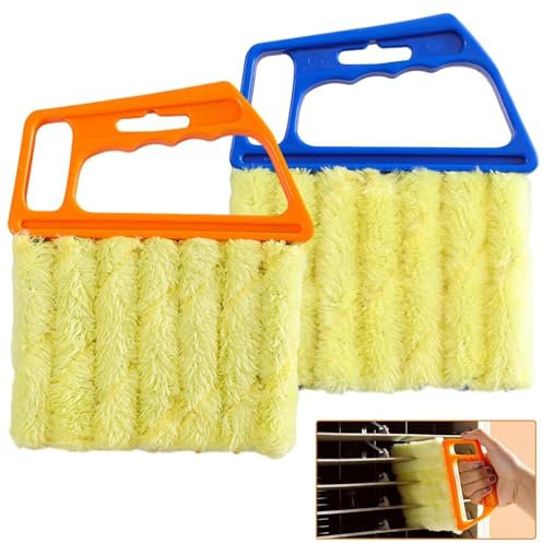 Blind Cleaner 2PCS Blind Duster Venetian Blind Cleaner Tool with 7 Roller System Deep Cleaning for Vertical Windows Blind Cleaners for Wooden Blinds Plastic Blinds and Air Conditioner