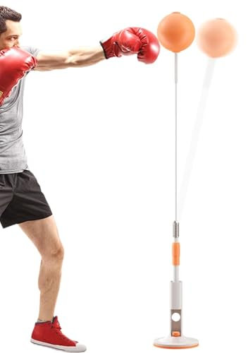 Punchingball, Boxbirne Stehend, Box-Reflex-Tasche, Boxsack Mit Ständer, Boxausrüstung, Sporttrainer, Hand-Auge-Koordinations-Trainingsset, Speedbag Mit Ständer Für Das -Fitnessstudio
