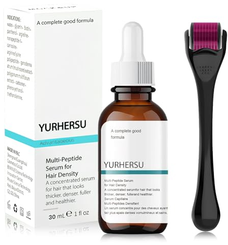 OPEIXSAYKOC Suero Para el Crecimiento del Cabello con Rodillo de 0,25 mm