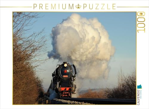 CALVENDO Puzzle Mit Volldampf über den Berg. | 1000 Teile Lege-Größe 64 x 48 cm Foto-Puzzle für glückliche Stunden