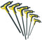 Stanley FMHT0-69049 Juego de 6 llaves hexagonales macho con mango Fatmax, cabeza esférica, negro / amarillo
