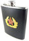 Edelstahl Flachmann Schnapsbehälter Schnaps Flasche CCCP Star Black 8 oz (240ml)