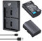 LP-E6 LP-E6N 2200mah Rechargeable Battery and Dual USB Charger Compatible with EOS 5D Mark IV, 5D Mark III, 5DS R, 5DS, 6D, 7D Mark II, 7D, 80D, 70D, 60D, 60Da and More