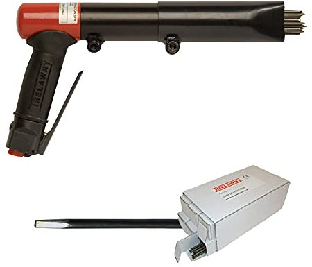 CS Unitec | 2BPG Needle Scaler Basic Kit | 19 Needle Air Chisel | 6 Sets | Professional Grade Pistol Grip | Air Power 5.5 CFM - 123.2199 Basic Kit