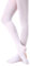 Soudittur Kinder Ballett Strumpfhose Convertible Tanz-Strumpfhosen mit Fersenloch 90D für Mädchen und Damen Weiß, Gr.- S (110-125 cm)