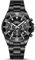Relojes para Hombre cronógrafo de Acero Inoxidable Impermeable Fecha analógico Reloj de Cuarzo Negocios Casual Moda, Negro BB, Pulsera