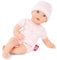 Götz 2016565 Cosy Aquini to Dress Badepuppe - Puppe ohne Haare und blauen Schlafaugen - 33 cm Mädchen-Babypuppe ab 18 Monaten