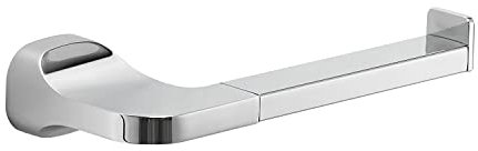 Gedy Krabi Porta Rotolo Carta igienica, Colore Cromo, Componenti Realizzati in Acciaio Inox e Cromall, Garanzia 2 Anni, Misure 3,3 x 16,5 x 7 CM e Peso 0,16 kg, Design R&S, Cromato, Unica