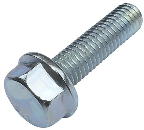 AERZETIX - C52335 - Satz von 10 - Bolzen - flanschschraube mit sechskantkopf mit kragen - M8x30mm - DIN 6921 - härte 8.8 - aus verzinktem stahl - montageschrauben