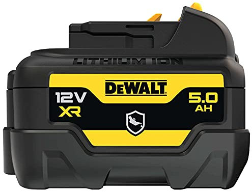 DeWALT Batteria DCB126G-XJ 12 V 5 Ah, agli ioni di litio, batteria di ricambio, 10,8 e 12 Volt, indicatore di capacità