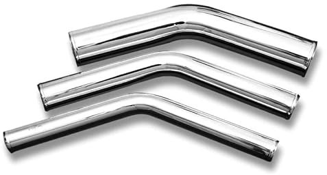 Aluminium bogen Alu-Bogen 45° Ladeluftkühler Turbo Alurohr Rohrbogen Pipe 60cm Lange