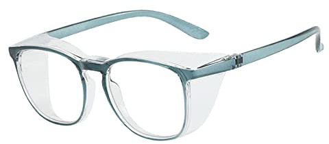 Schutzbrille für Herren und Damen, Krankenschwestern, Anti-Beschlag-Schutz, stilvoll, modisch, bequem, mit Seitenschild, Augenschutz für Erwachsene
