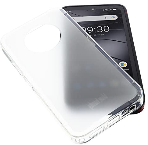 foto-kontor Hülle kompatibel mit Gigaset GX4 Schutzhülle Tasche Gummi TPU Schutz Handytasche transparent