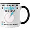Trendation - Handball Tasse Geschenk für Handball Spieler Werde ich Heute Handball Spielen (Schwarz)