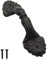 Fuxxer® Poignée de porte rustique massive - Poignée de tiroir - 210 x 44 mm - Noir