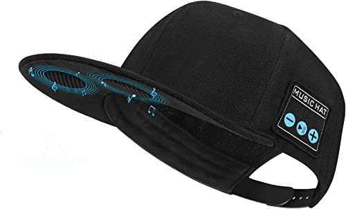 Gorra extraíble con altavoz Bluetooth, micrófono integrado en gorra de béisbol, sombreado, escucha música, contestador de teléfono