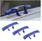 CGEAMDY Auto Mini Schwanz Spoiler Flügel, 3 PCS Universal Auto Mini Spoiler Wing, Auto Heckflügel-Dekoration OhnePerforation Kann für Alle Fahrzeugumbauten(Blau)