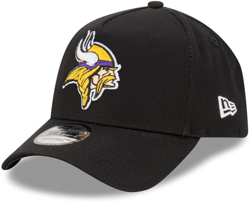 New Era Minnesota Vikings NFL Evergreen Schwarz Verstellbare 9Forty A-Frame Cap - One-Size