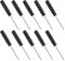 FOCMKEAS 10PCS Mini Phillips Screwdriver, 2.5mm Cross Head with Black Non-Slip Handle for Small Appliances, 3.62(92mm) Total Length, Non-Magnetic