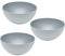 3er Set Magu Natur-Design Schüssel Grau Ø 16 cm aus einem Polymer aus natürlichen Materialien Schüsselset Salatschüssel