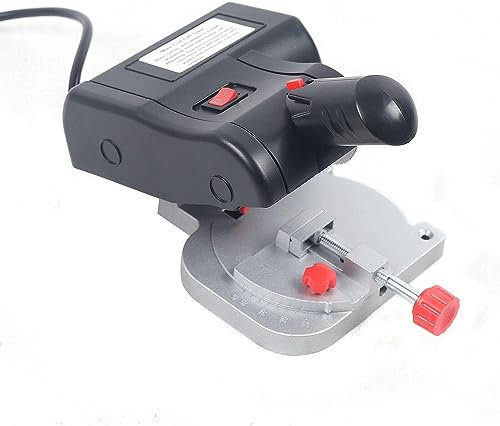 Mini Kappsäge Gehrungssäge 90W 4500RPM Elektrische Gehrungssäge 0-45 Grad verstellbares Spannfutter Schneidemaschine für Metall Holz