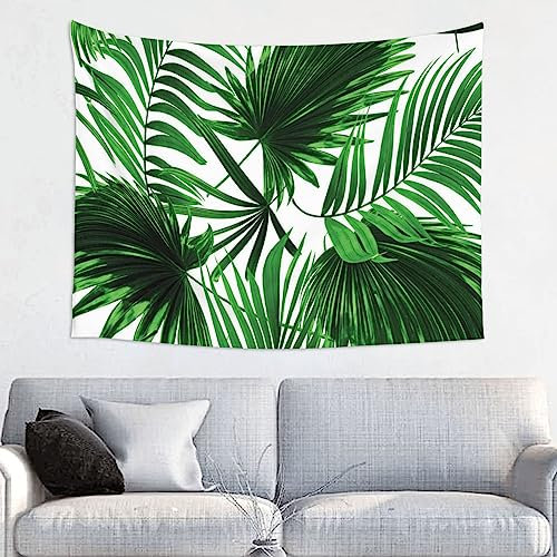 JCAKES Palmblatt-Wandteppich, Wandbehang, Dekoration für Zuhause, Party, Kunst, Wandteppiche für Schlafzimmer, Wohnzimmer, kleine Wandteppiche, horizontal, 73 cm x 95 cm
