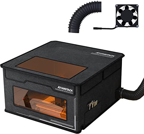ATOMSTACK Gehäuse für Laser Graviermaschine feuer Lasergravurgerät Laser Protection FB2 Laser Engraving Machine Protective Enclosure Dustproof Cover 760 * 730 * 400mm für S10/A10 Pro/X7 Pro