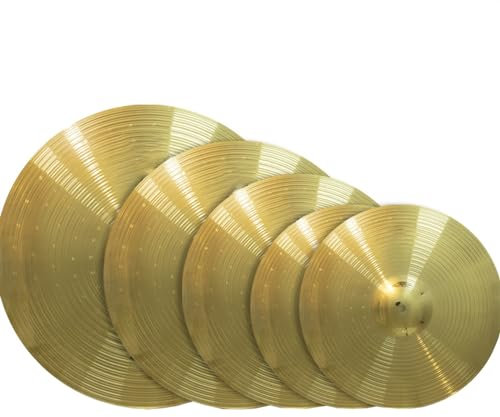 Set Di 5 Pezzi Di Batteria, Set Di Piatti Fatti A Mano, Hi-hat Da 14/piatto Crash Da 16/piatto Crash Da 18/piatto Ride Da 20 Accessori per percussioni