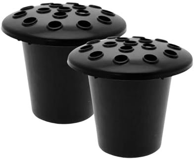 LOVIVER 2 Stück Gedenkvasen für den Friedhof, Blumentopf-Einsatz für die Grabseite, Blumenhalter für Grabvasen für draußen, Ehemann, Arrangements