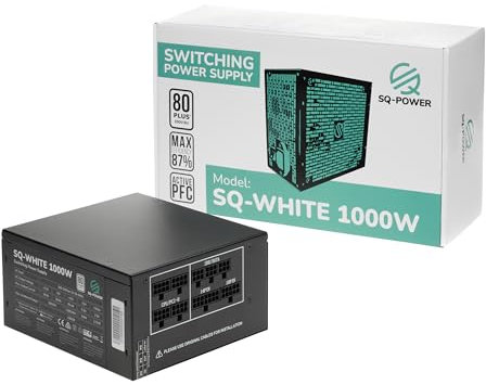 SQ-Power 1000 Watt 80 Plus Netzteil, voll Modular 140mm, Silent