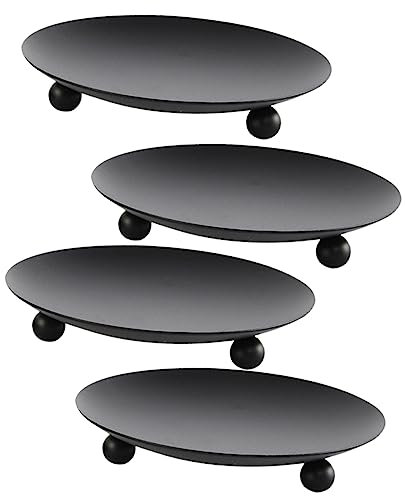 STOBAZA 2 Sets Schicke Kerzenbehälter Aus Eisen Kerzenhalter für Die Heimdekoration Stumpenkerzenhalter Kerzenständer Aus Eisen für Kreative Einrichtung und Dekoration 4 Stück