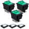Innfeeltech 3 Pcs Mini Interruptor Basculante Verde KCD4-101 4 Pin 4 Posición Interruptor de Palanca con 3 Tapas Impermeables