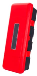 Boîte pour extincteur 9–12 kg – 865 x 335 x 240 mm – Rouge, Plastique Haute résistance, fenêtre de contrôle, Montage sécurisé