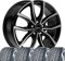4 Winterräder Winter Vidron 7x18 ET 43 5x112 Schwarz poliert mit 215/50 R18 92V HAN Winter i*cept evo3 W330 FSL M+S 3PMSF