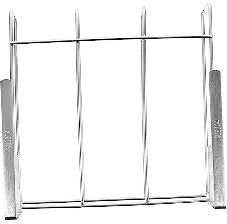 HOLIDYOYO Kitchen Cutting Board Rack Chopping Board Rack Drying Rack Clothing Wall Mounted Shelf Holder Wall Clothes Drying Rack Chopping Board Organizer Mug Stand Silver Stainless Steel