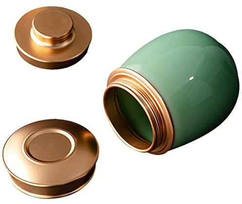 IMIKEYA Bote De Cerámica Sellado Para Galletas y Dulces Contenedor De Almacenamiento Tapa Para Cocina y Oficina Resistente y Práctico