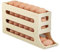Rullo for uova a 4 livelli, dispenser for uova di grande capacità for frigorifero, vassoio for uova a rotolamento automatico, portauova for frigorifero salvaspazio impilabile(Beige)