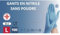 S&S Médical 100 Gants NITRILE jetables résistants sans poussière Dispositif médical hypoallergéniques sans latex | Médecins Chef Esthéticiens Tatoueurs Usage alimentaire | Différentes tailles (L-Bleu)