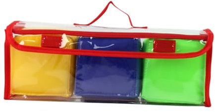 Milageto 3 Stück Schaumstoffwürfel für Kinderspiele, Schaumstoffspielwürfel Plüschwürfel Spielzeug mit Beutel, Lernwürfel Würfelspiel Brettspiel für Kinder Jungen und Mädchen ab 2 3 4 5 6 Jahren