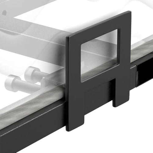 Niciksty 6 Stück Matratzenhalter für Bettrahmen, Matratzenhalter Gegen Verrutschen für Metall-Bettgestell, Matratzenhaltestange Ohne Bohren, Schwarz