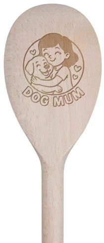 30cm 'Dog Mum' Wooden Cooking Spoon (SO00025635)