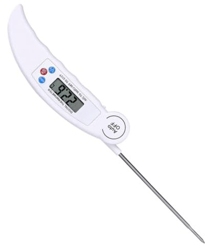 Faltbares Digitalthermometer für Fleisch und Lebensmittel Küchenthermometer mit Klappbarer Sonde für Grillen Backen und Babynahrung