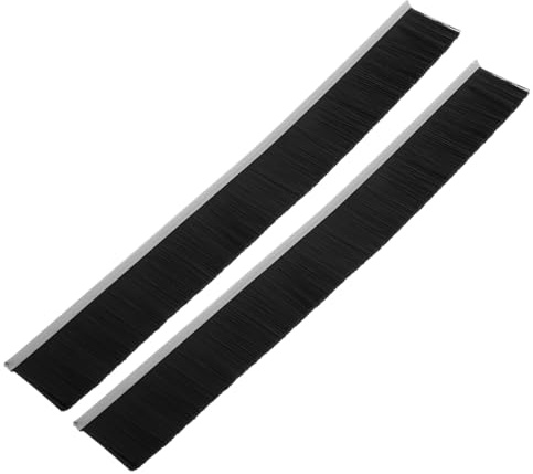 Gadpiparty Lot de 2 brosses d'étanchéité pour boîte aux lettres, bande d'étanchéité en poils de nylon pour boîte aux lettres, protection contre la poussière et l'eau, 30 cm de long, accessoire de