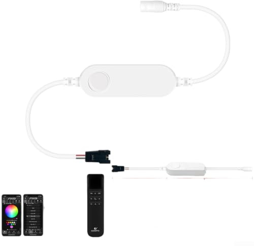 Smart For Esp32 Controller Led per Wled App Musica Mic Controllo Vocale Dc12-24v Rgb Driver Digitale Compatibile Con Ws2811 Ws2812 Unità Bianco (C)